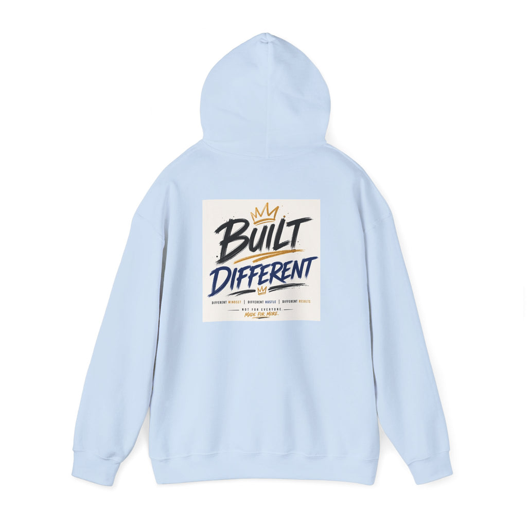 Wear Your Moment Unisex Graphic Hoodie – Built Different Pullover, 50/50 Cotton-Poly, Sizes S–4XL