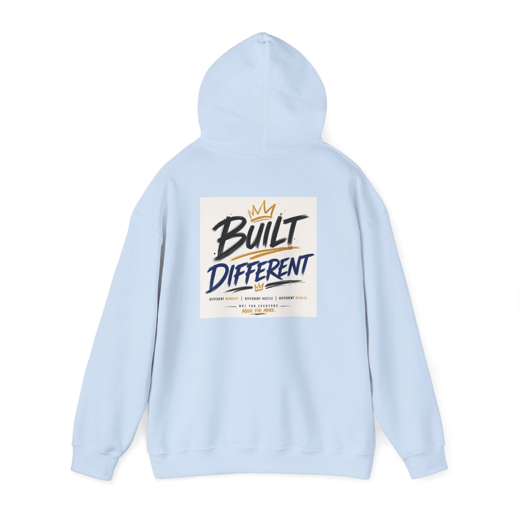 Wear Your Moment Unisex Graphic Hoodie – Built Different Pullover, 50/50 Cotton-Poly, Sizes S–4XL