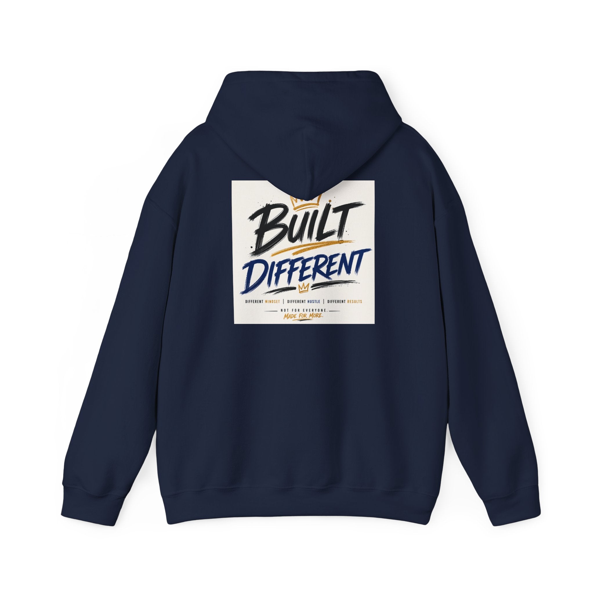 Wear Your Moment Unisex Graphic Hoodie – Built Different Pullover, 50/50 Cotton-Poly, Sizes S–4XL