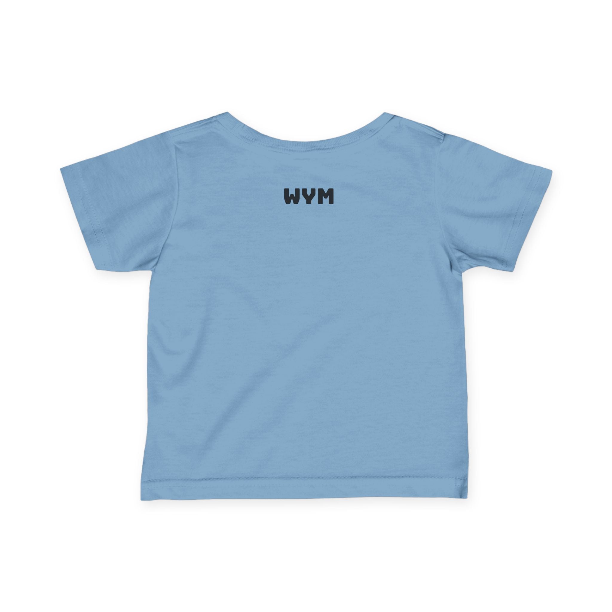 Infant Tee "Built Different" – Baby Graphic Shirt with Crown Design