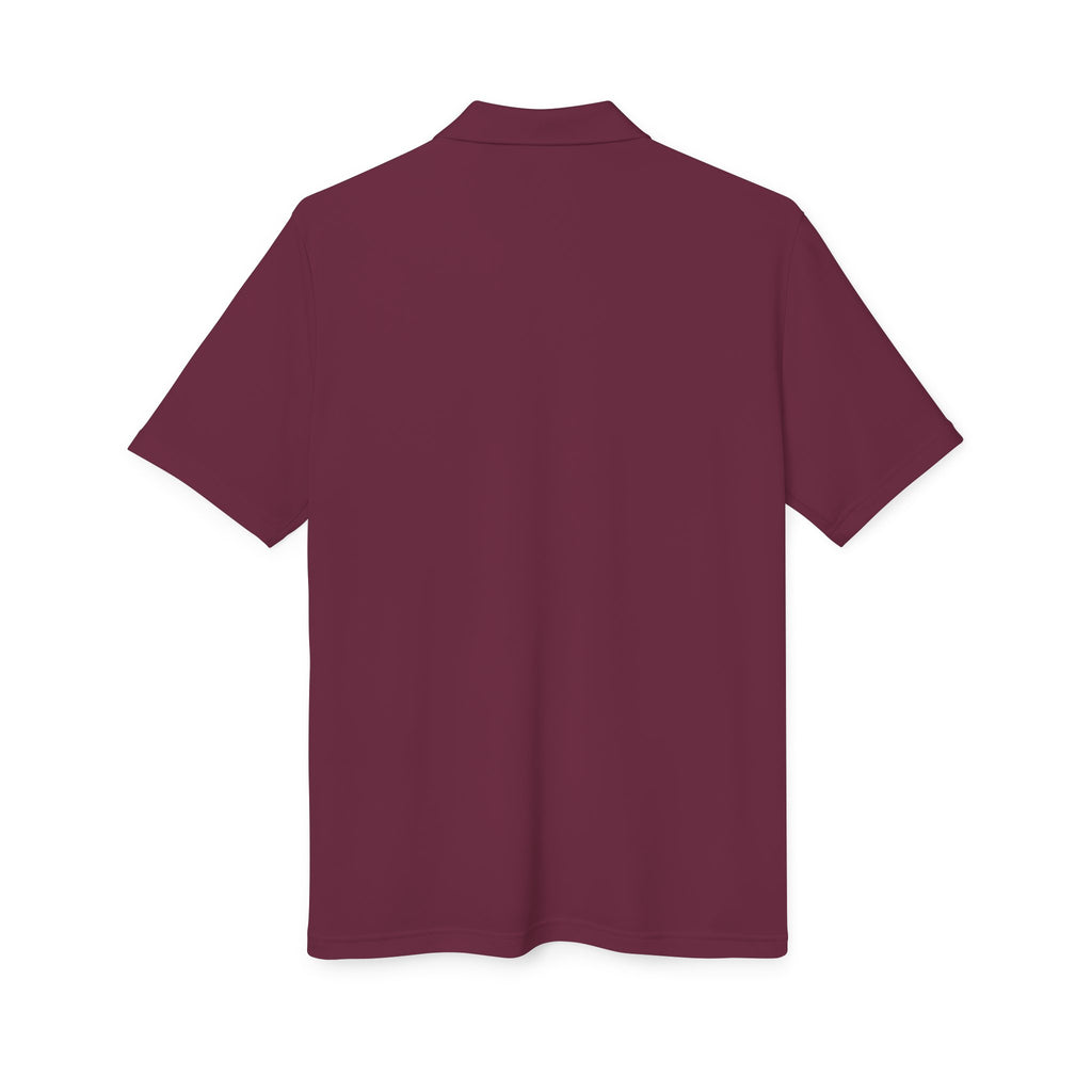 WVM Minimalist Performance Polo — White Athletic Golf Shirt
