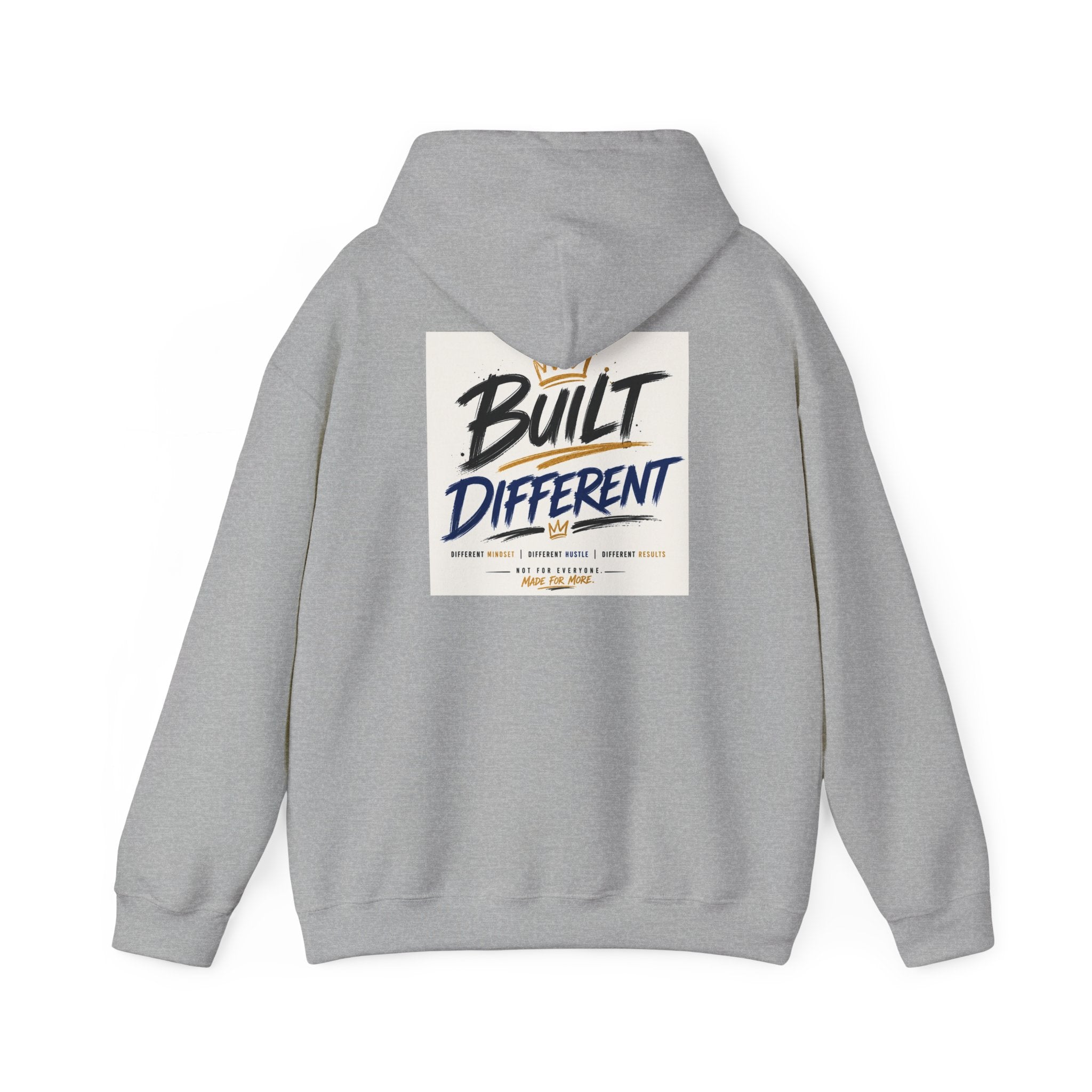 Wear Your Moment Unisex Graphic Hoodie – Built Different Pullover, 50/50 Cotton-Poly, Sizes S–4XL