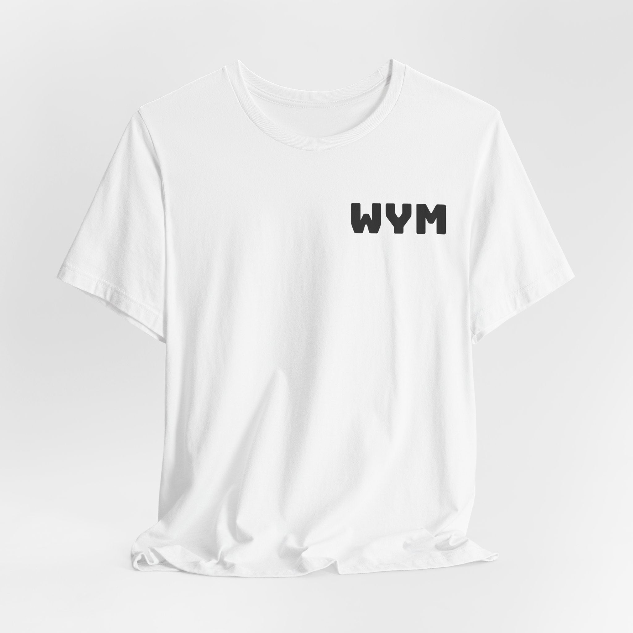 WYM Minimalist Chest Logo Tee – Casual Graphic T-Shirt