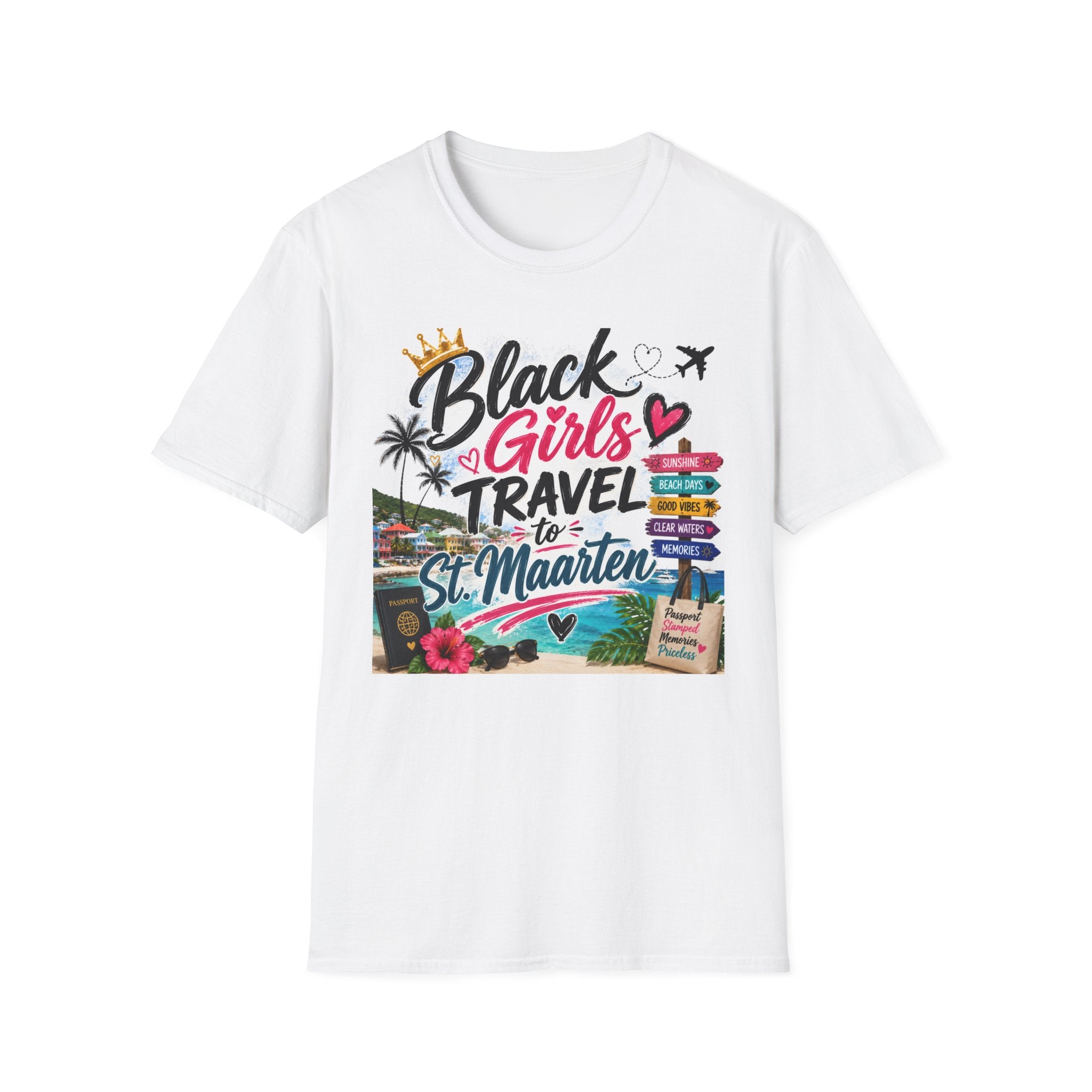 Black Girls Travel to St. Maarten Tee