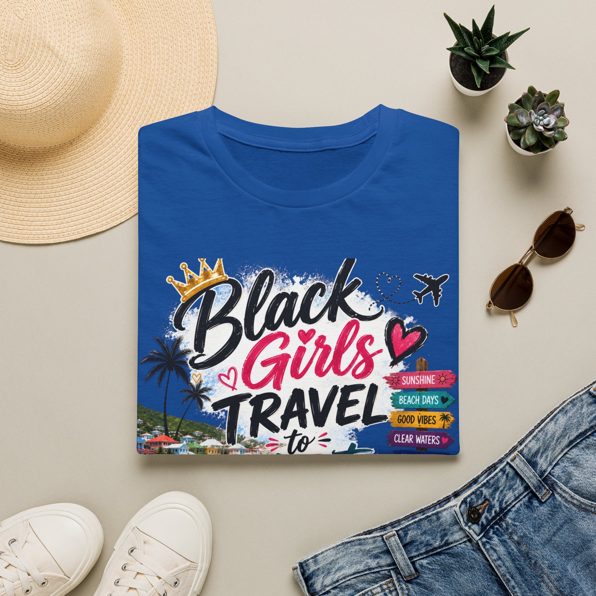 Black Girls Travel to St. Maarten Tee