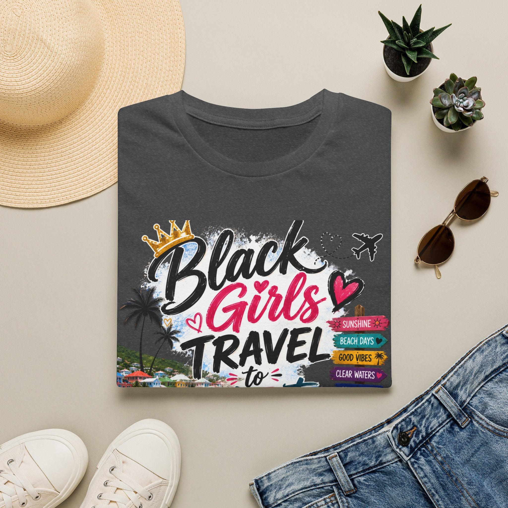 Black Girls Travel to St. Maarten Tee