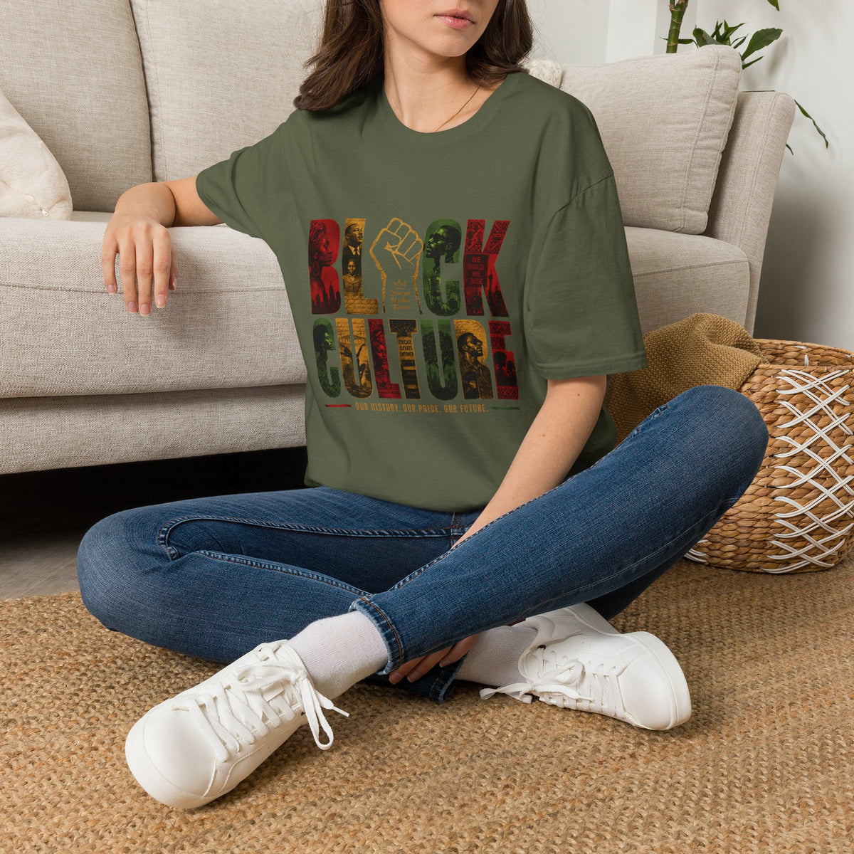 Black History Month Fist Tee — Unity, Pride & Heritage Graphic, Lightweight OEKO-TEX® Cotton