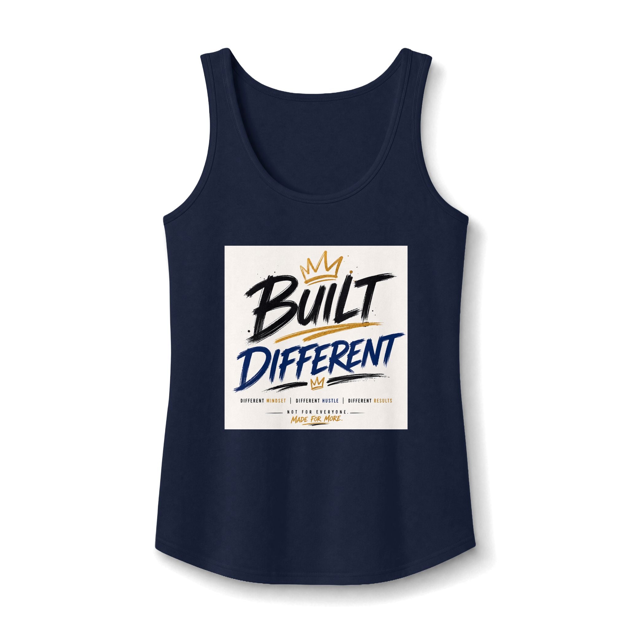 Wear Your Moment Women's Motivational Tank Top – Built Different, 100% Cotton, Sizes S–4XL