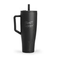 40oz Insulated Travel Tumbler with Handle & Lid — Engraved “Built Different” Design