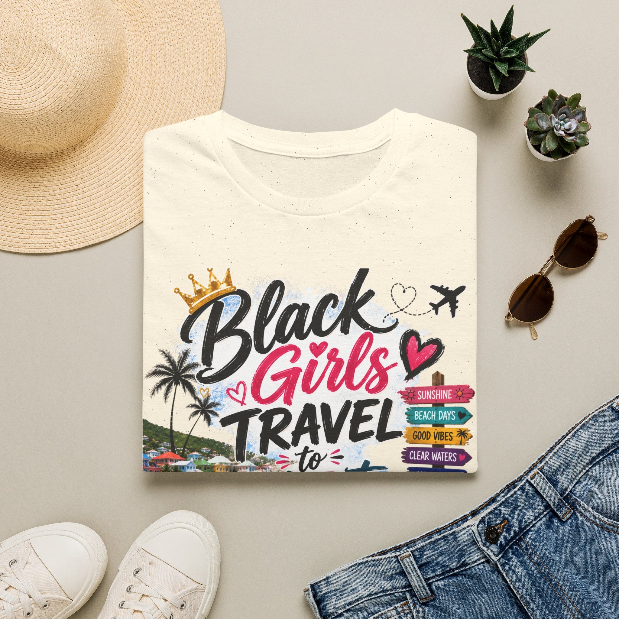 Black Girls Travel to St. Maarten Tee