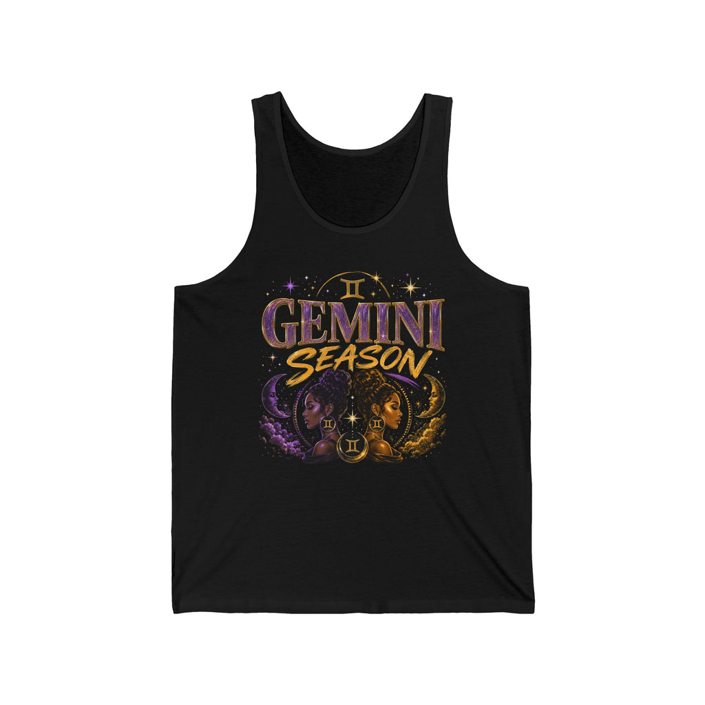 Gemini Season Tank Top — Zodiac Astrology Graphic