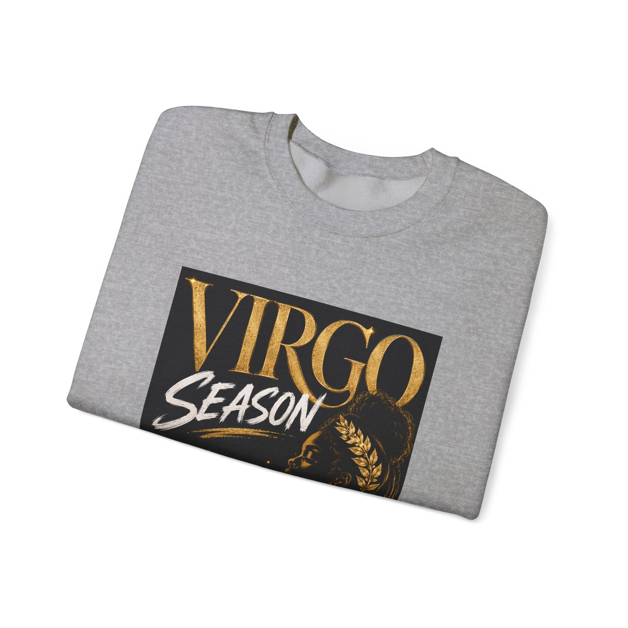 Virgo Season Crewneck Sweatshirt — Zodiac Virgo Graphic Pullover