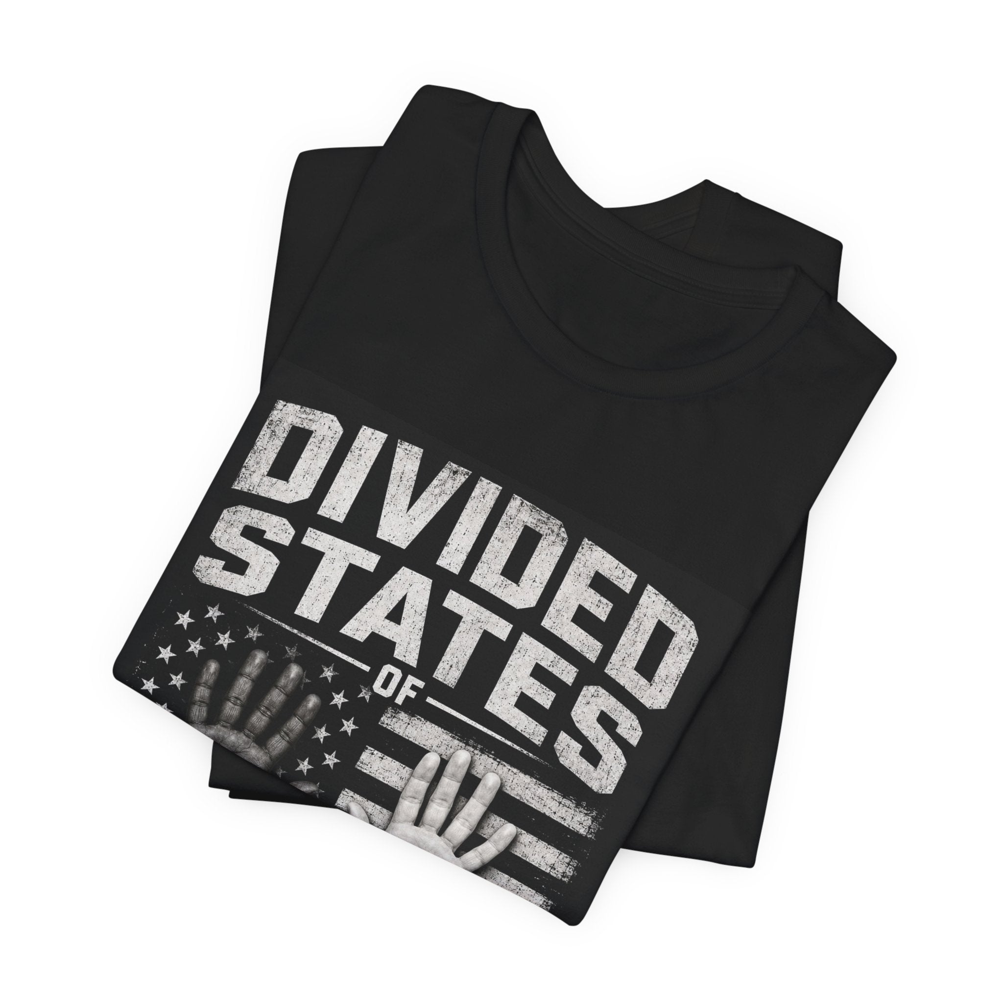 T-Shirt — "Divided States of America" Graphic Tee (Patriotic Social Commentary)