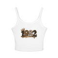 1982 Leopard Crown Crop Tank — Women's 1982 Birthday Tank Top