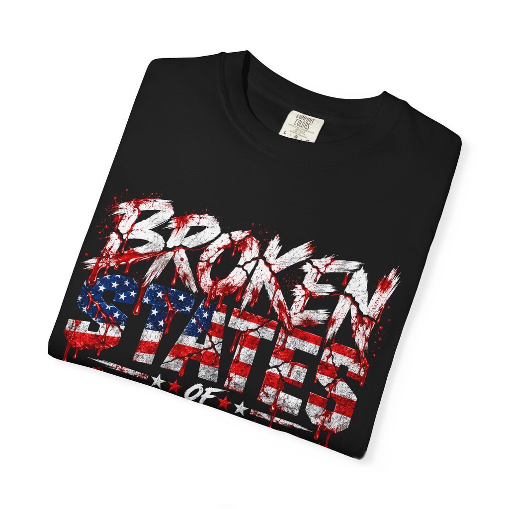 Broken United States of America Graphic T-Shirt