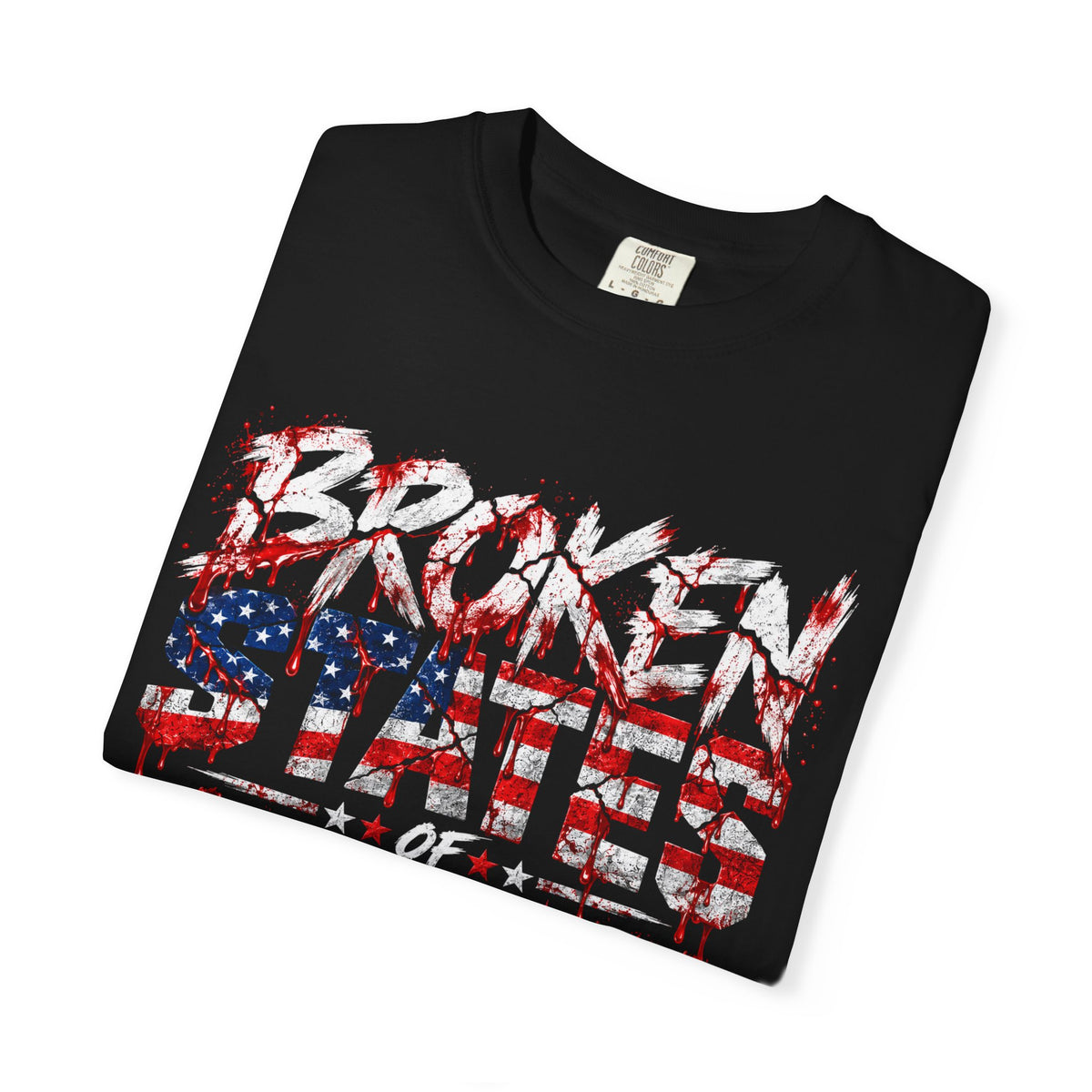 Broken United States of America Graphic T-Shirt