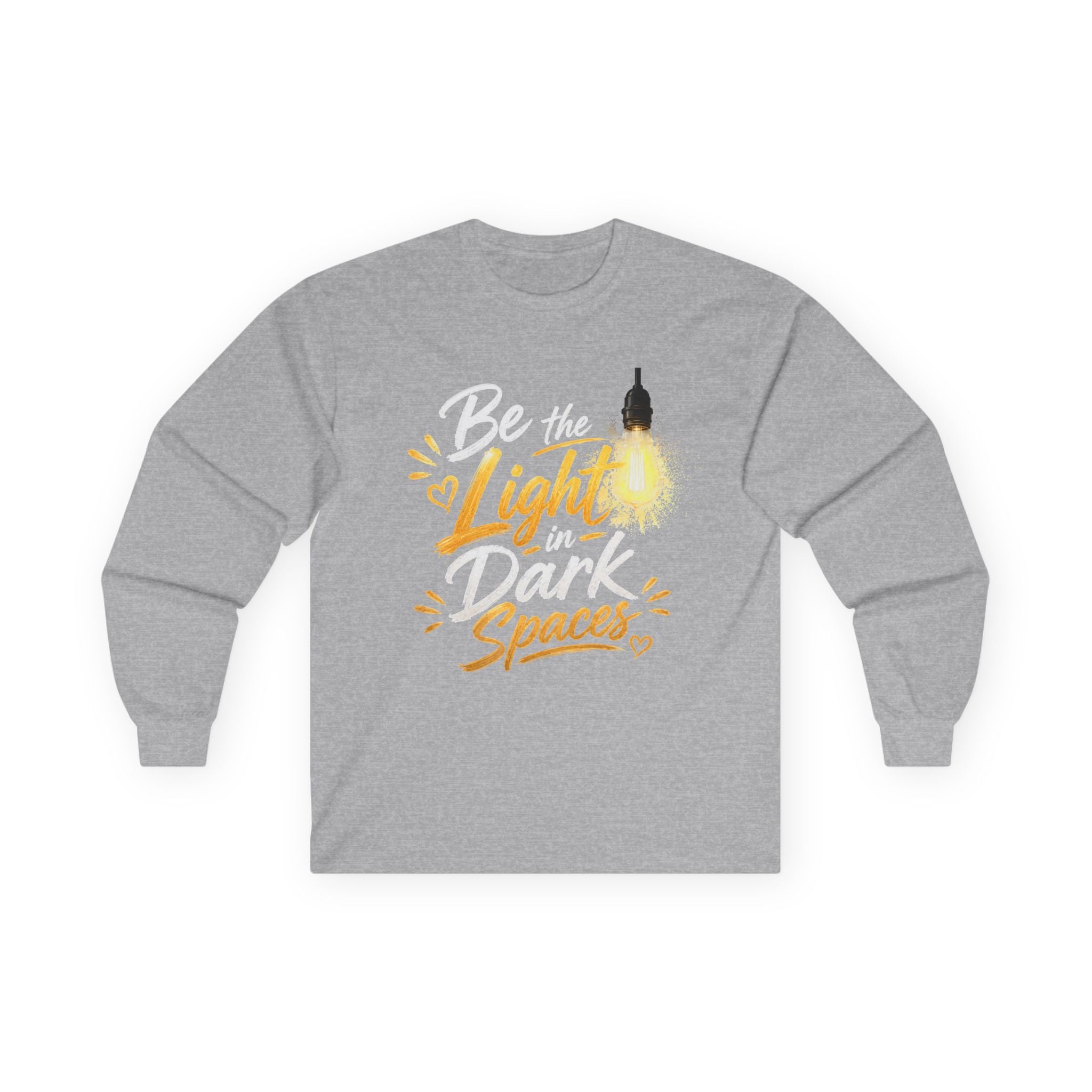 Wear Your Moment Unisex Inspirational Long Sleeve T-Shirt – Be the Light in Dark Spaces, Sizes S–4XL