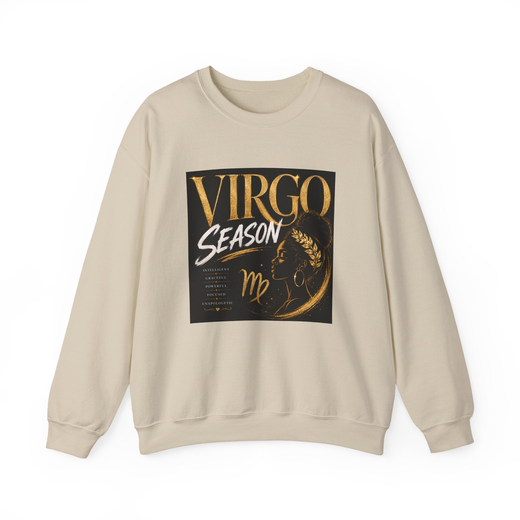 Virgo Season Crewneck Sweatshirt — Zodiac Virgo Graphic Pullover