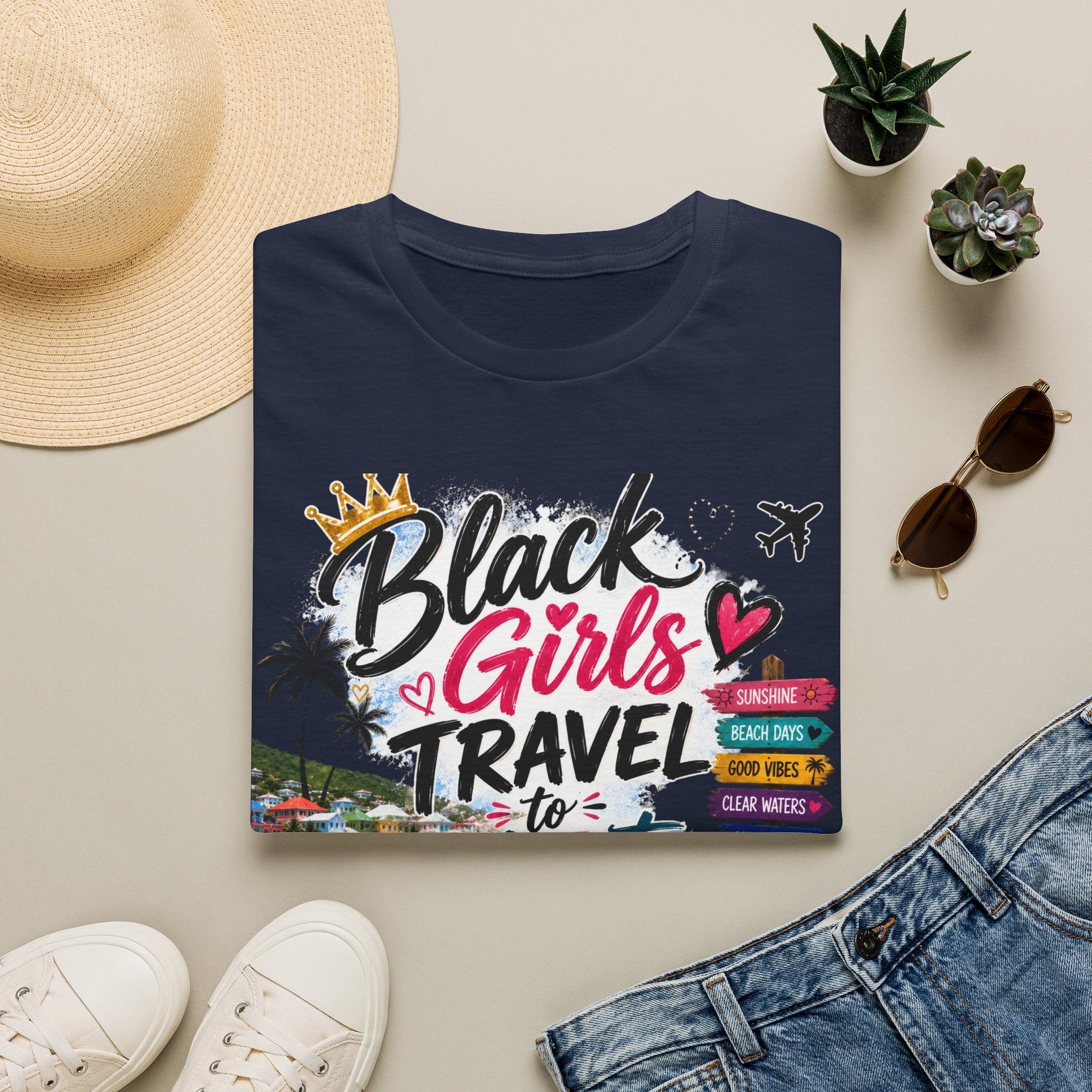 Black Girls Travel to St. Maarten Tee