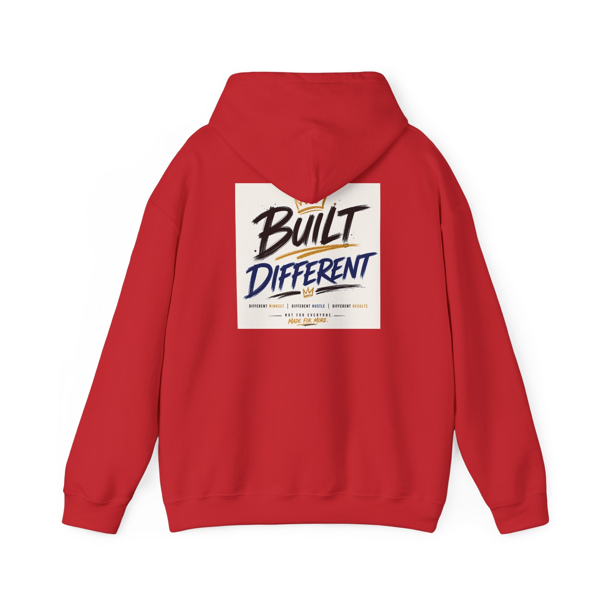 Wear Your Moment Unisex Graphic Hoodie – Built Different Pullover, 50/50 Cotton-Poly, Sizes S–4XL