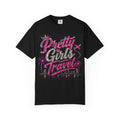 Pretty Girls Travel T-Shirt — Glitter Pink Travel Tee for Women, Bachelorette & Vacation Shirt