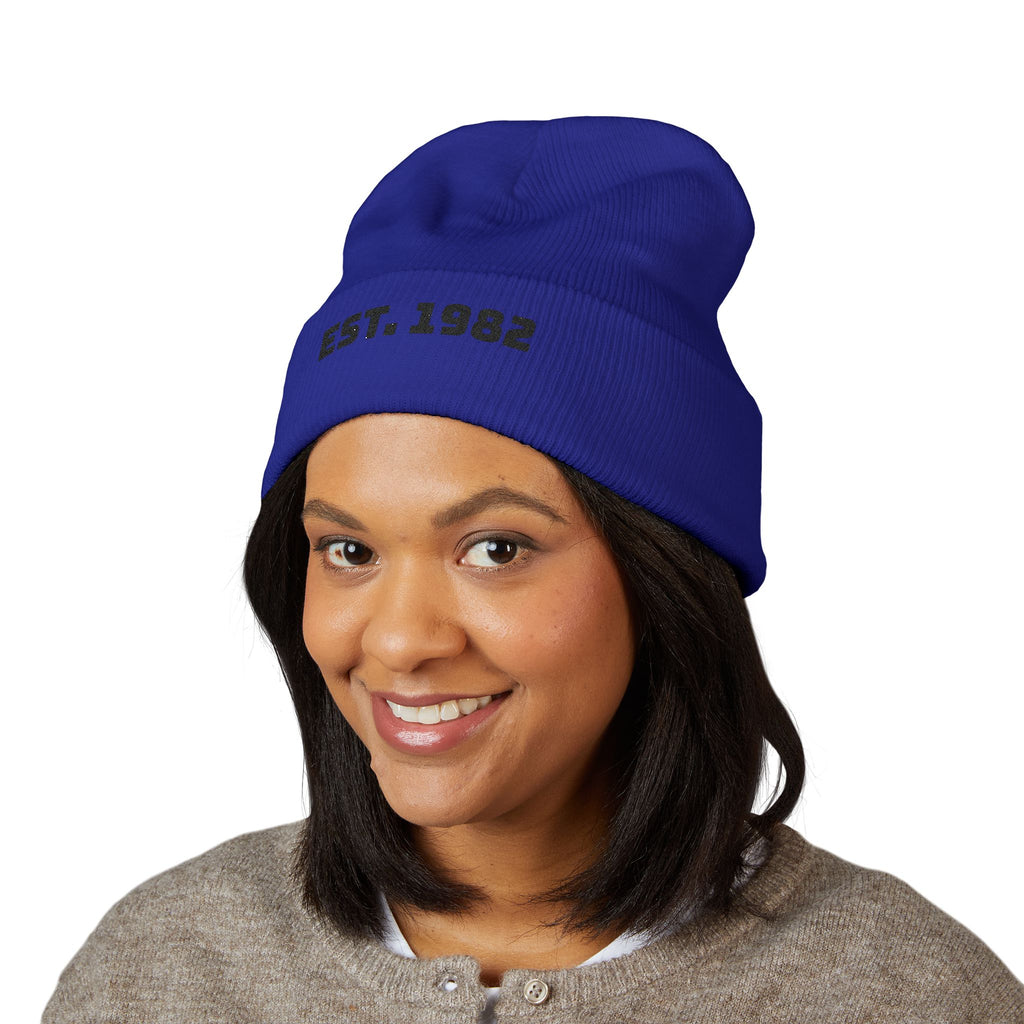 Embroidered "EST. 1982" Cuffed Beanie