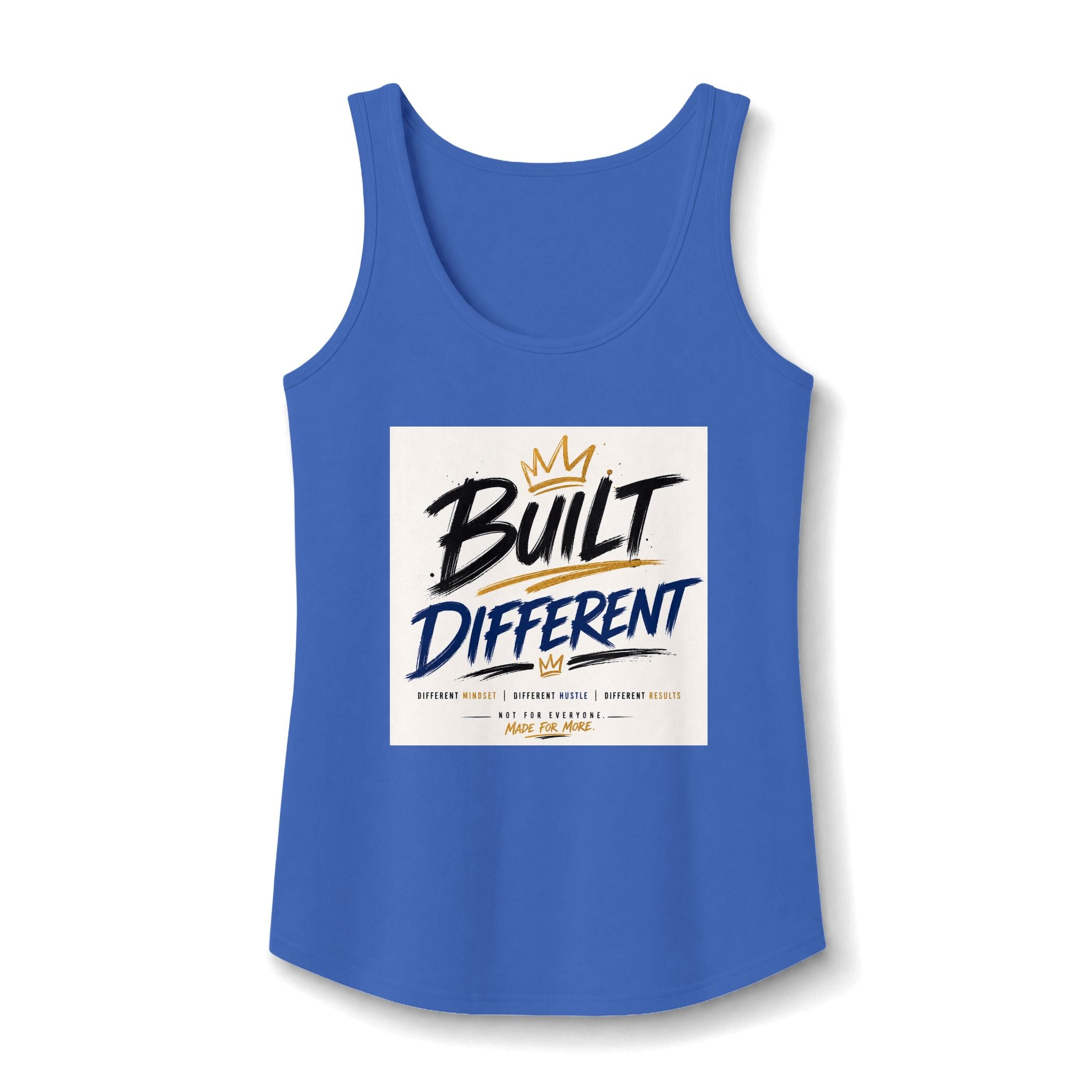 Wear Your Moment Women's Motivational Tank Top – Built Different, 100% Cotton, Sizes S–4XL