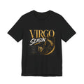 Virgo Season T-Shirt — Gold Astrology Tee with 'Virgo Season' Text