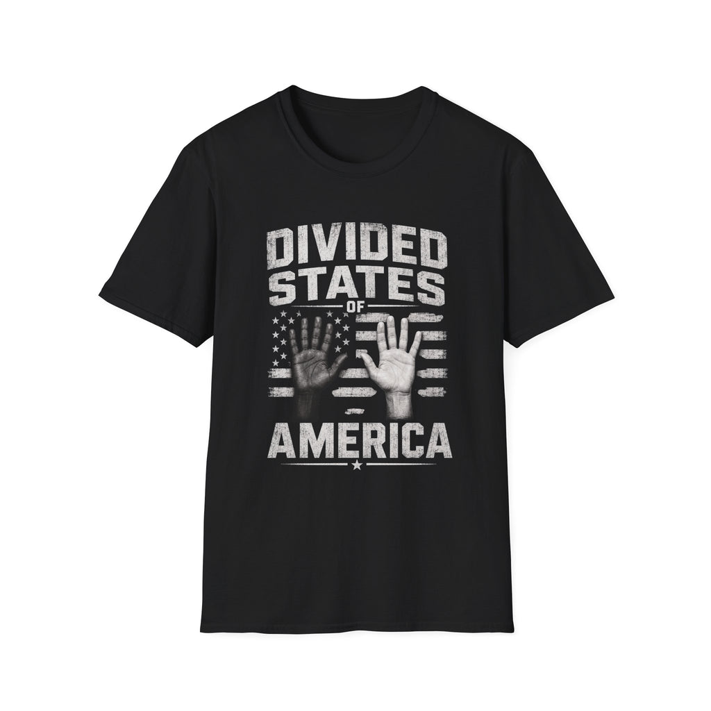 Divided States of America T-Shirt — Political Commentary Graphic Tee