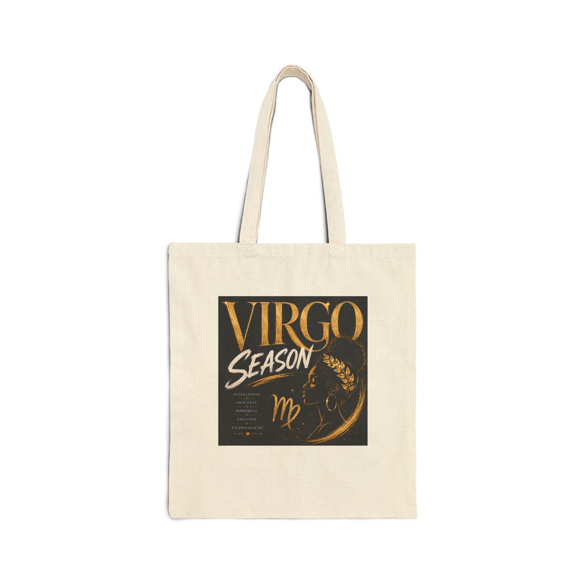 Virgo Season Canvas Tote Bag — Zodiac Virgo Astrology Shopper