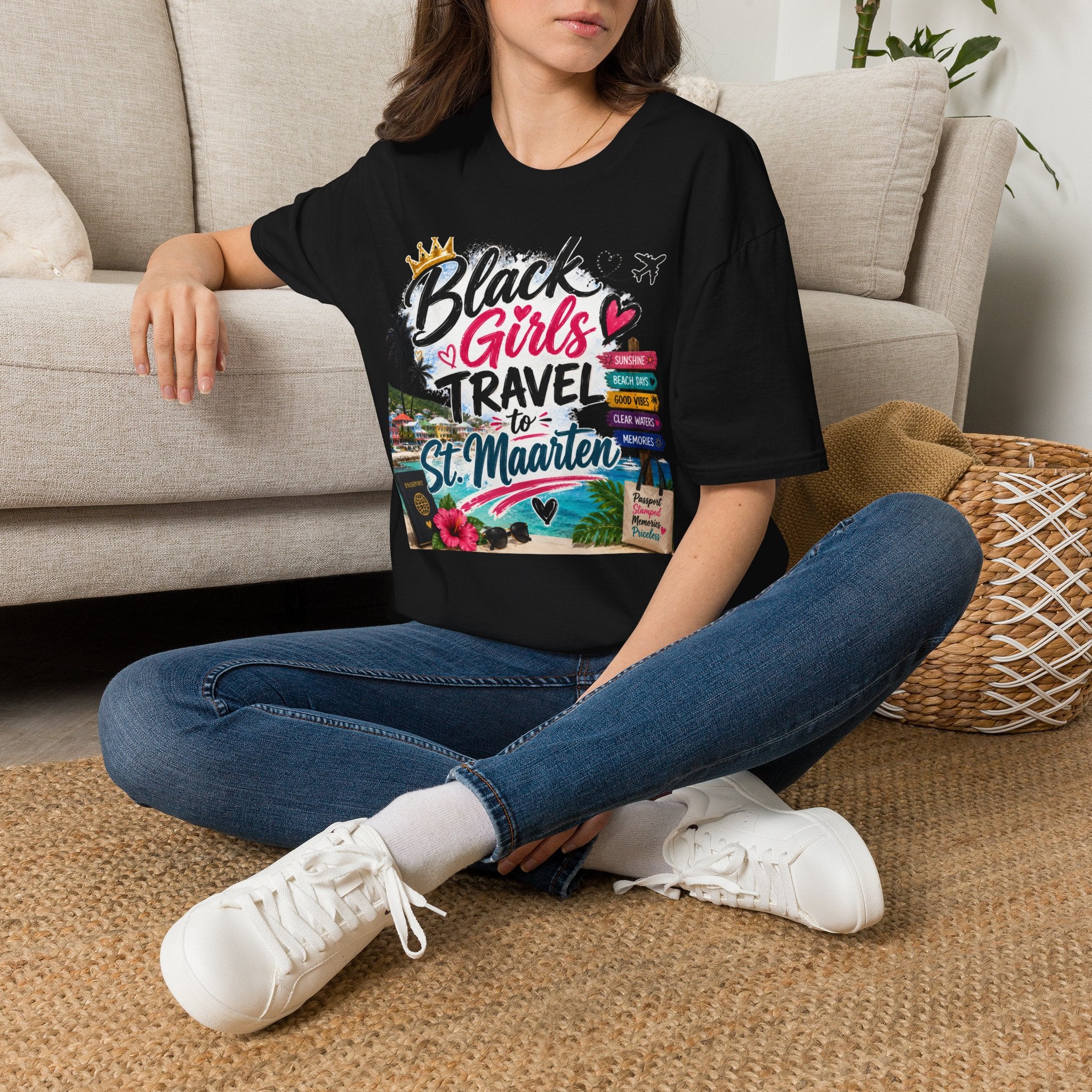Black Girls Travel to St. Maarten Tee