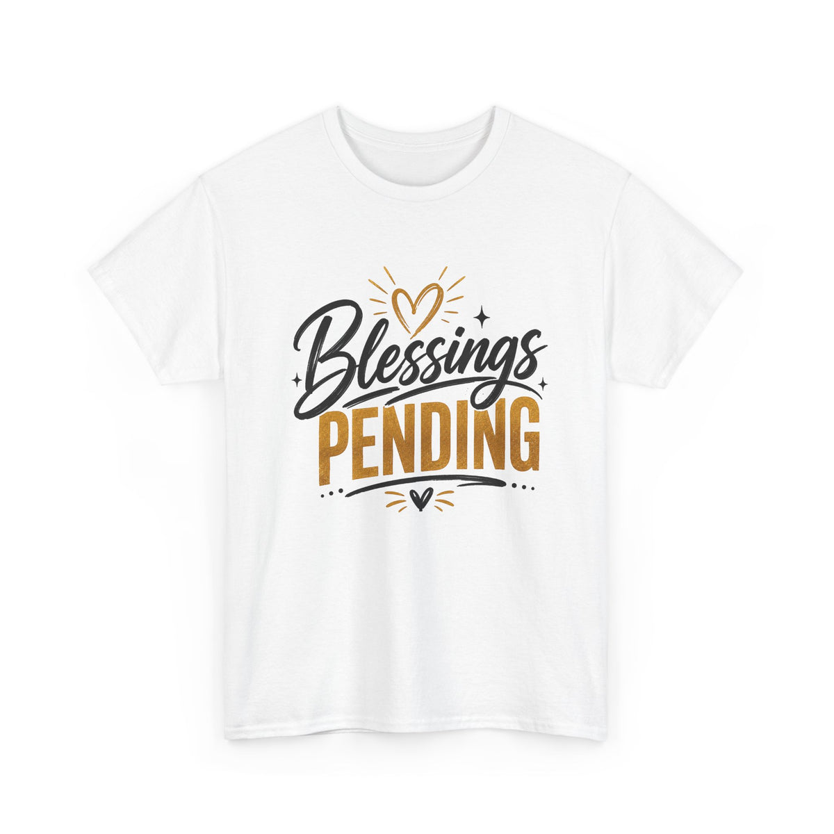 Blessings Pending Tee — Pregnancy Announcement Graphic, Soft Cotton, Unisex