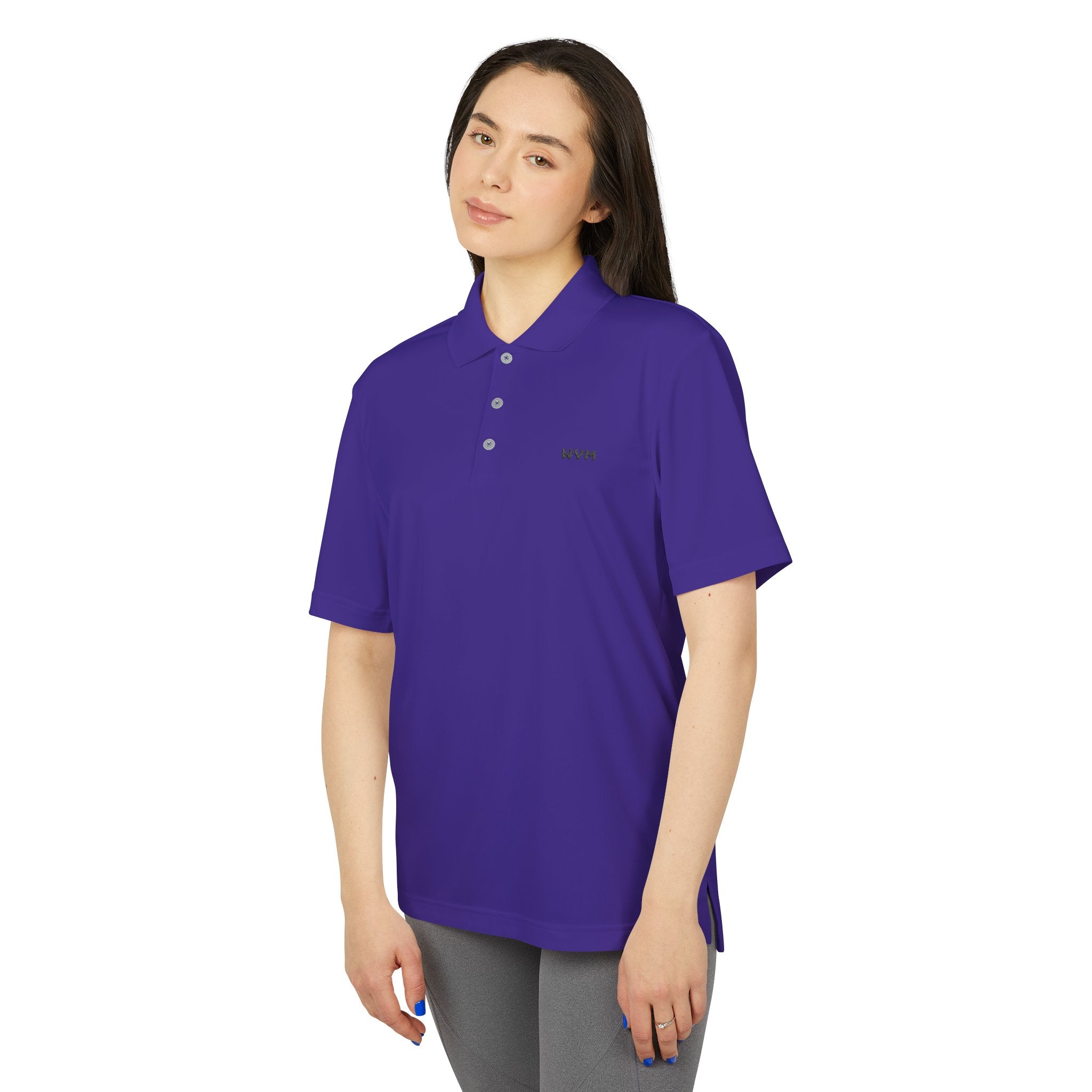 WVM Minimalist Performance Polo — White Athletic Golf Shirt