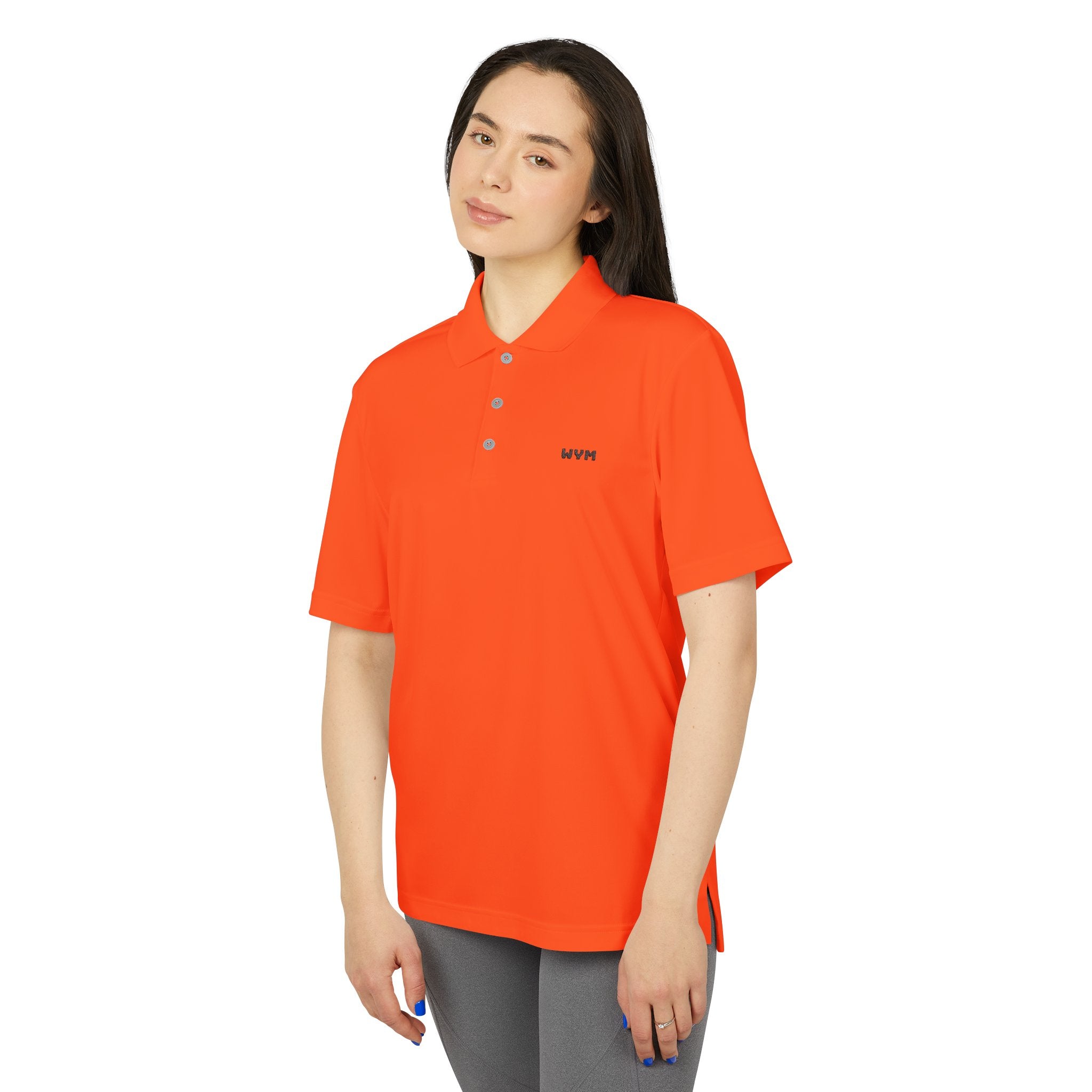 WVM Minimalist Performance Polo — White Athletic Golf Shirt