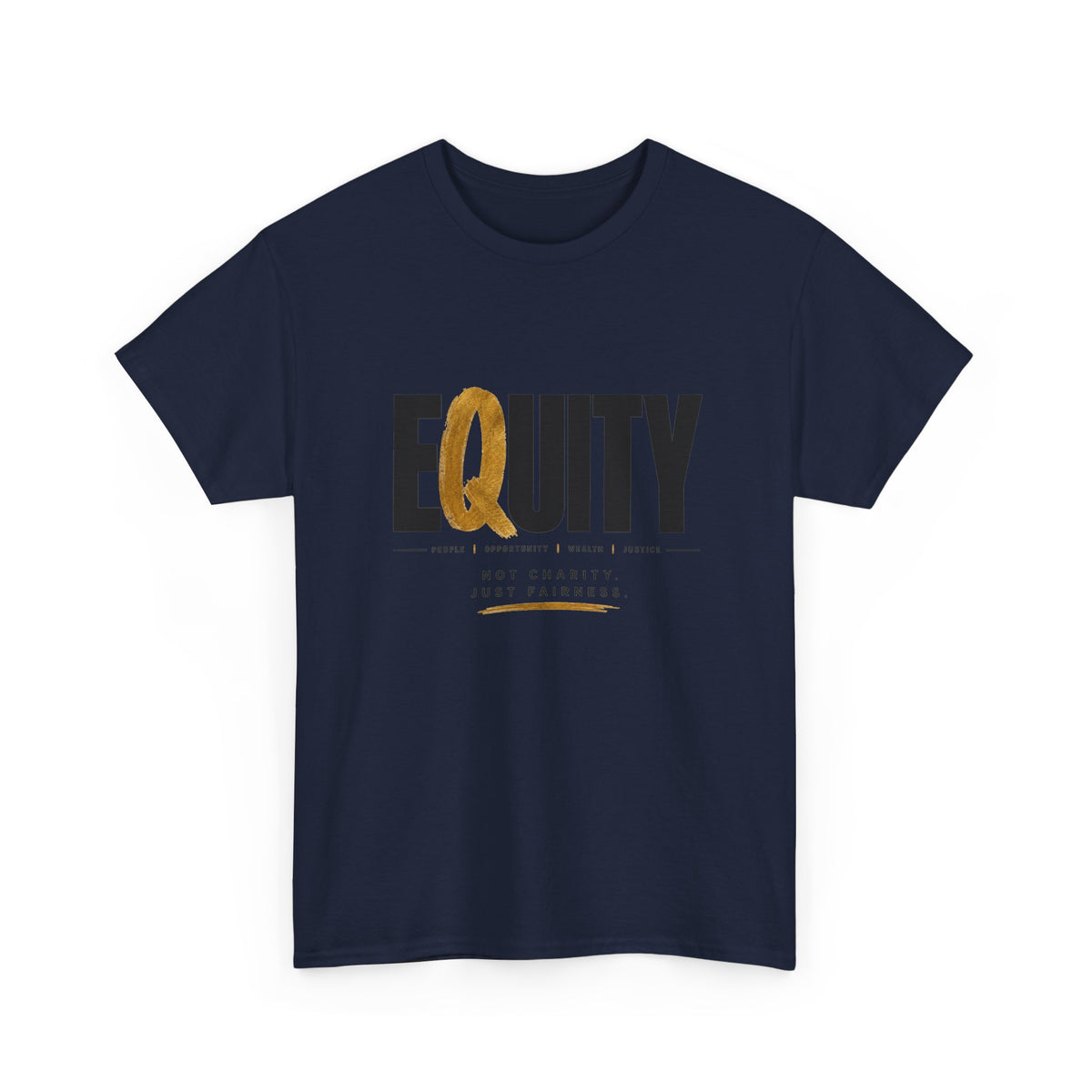 Equity Graphic Tee — "EQUITY" Gold Q Awareness T‑Shirt
