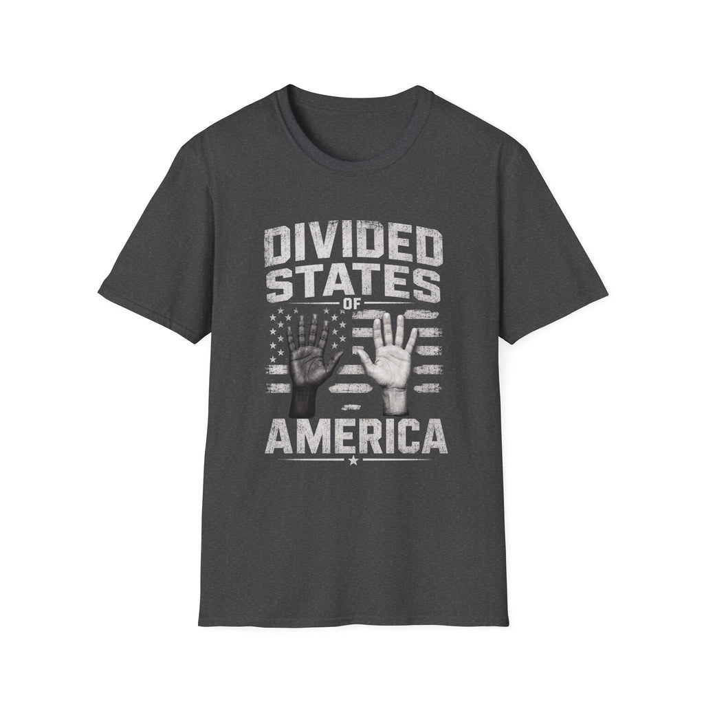 Divided States of America T-Shirt — Political Commentary Graphic Tee