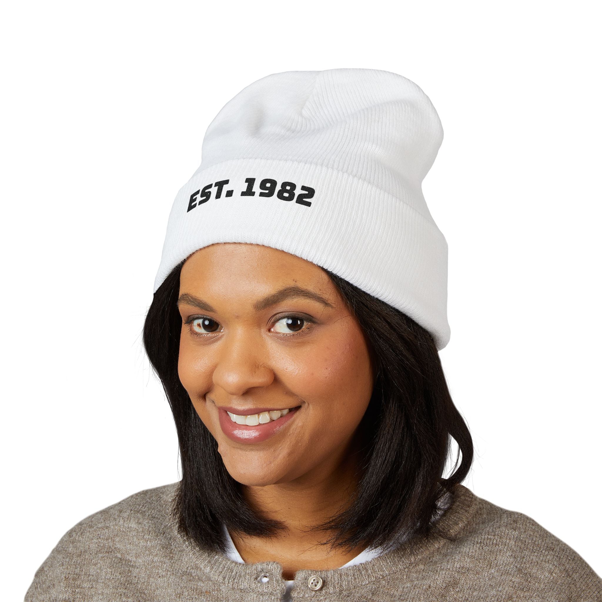 Embroidered "EST. 1982" Cuffed Beanie