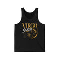 Virgo Season Tank Top – Gold Zodiac Graphic