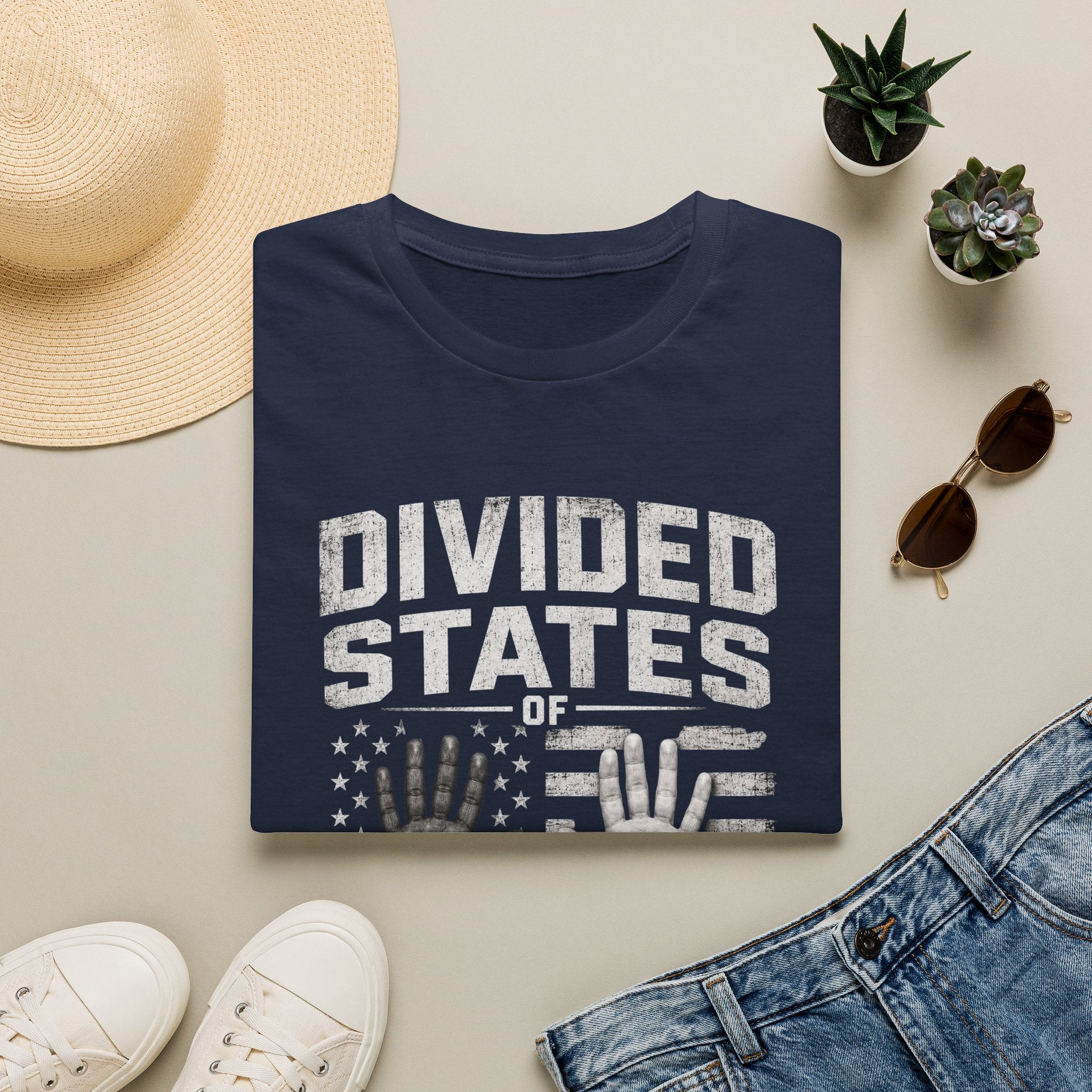 Divided States of America T-Shirt — Political Commentary Graphic Tee
