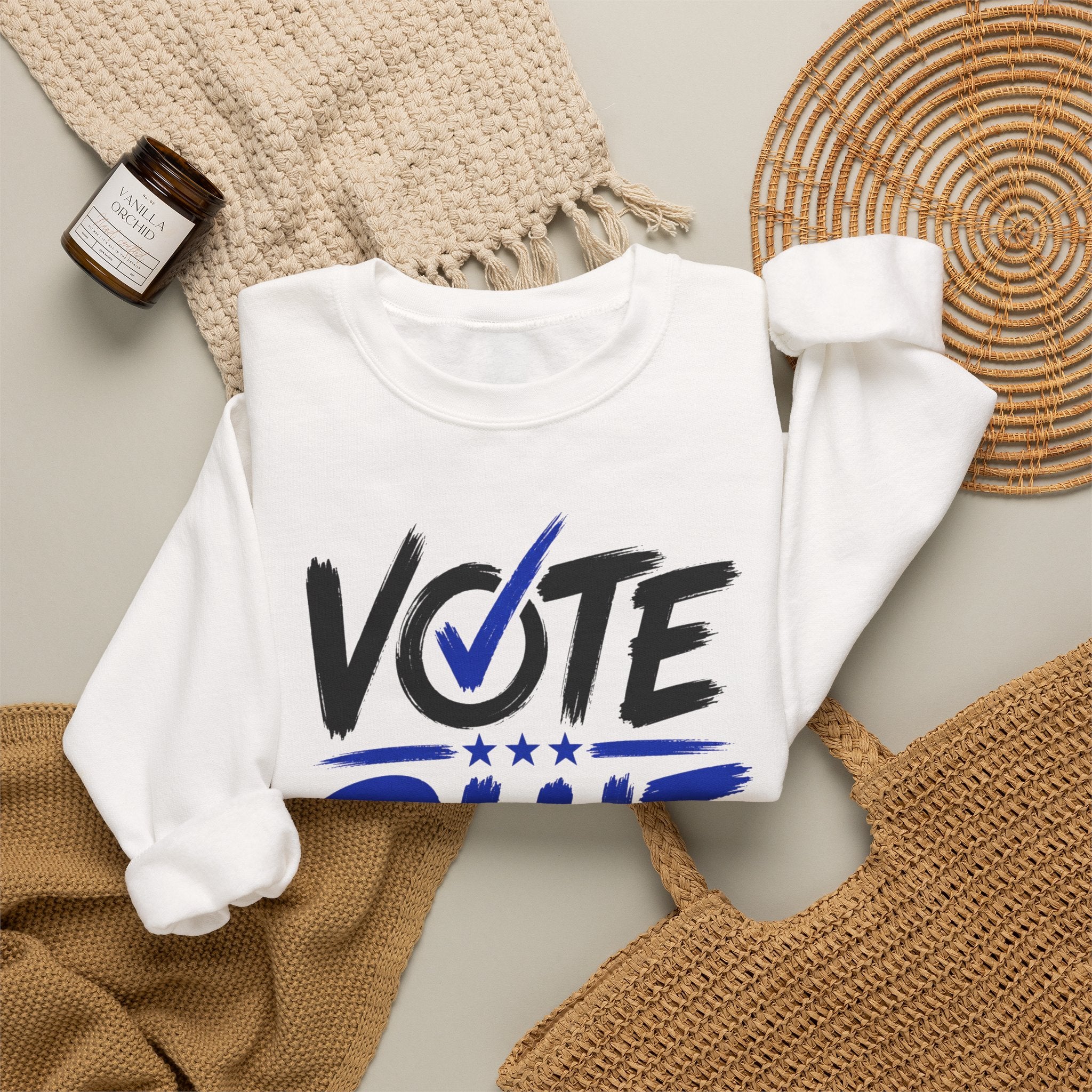 Vote Blue Crewneck — Civic Pride Sweatshirt