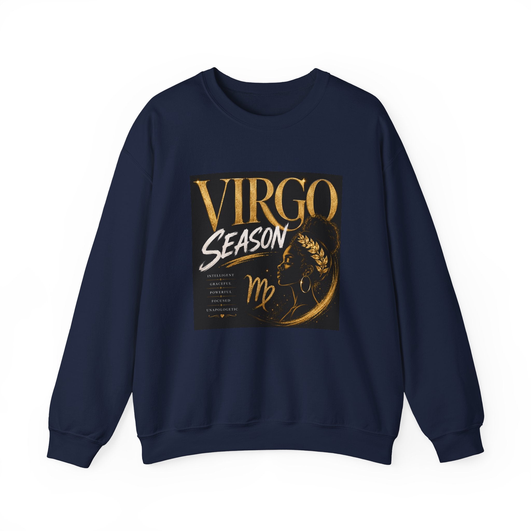 Virgo Season Crewneck Sweatshirt — Zodiac Virgo Graphic Pullover