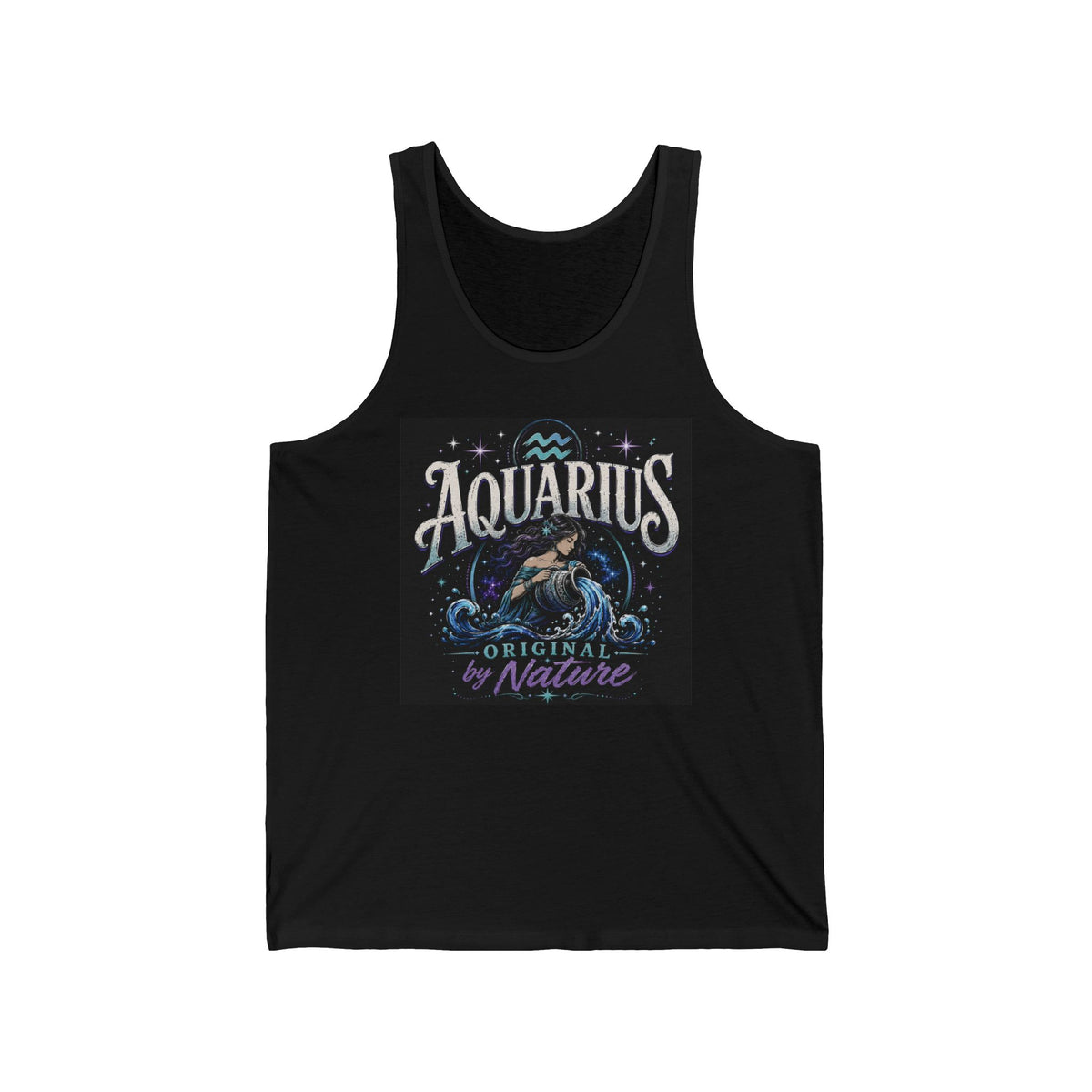 Aquarius Zodiac Tank - Originality by Nature Astrology Graphic Tank Top