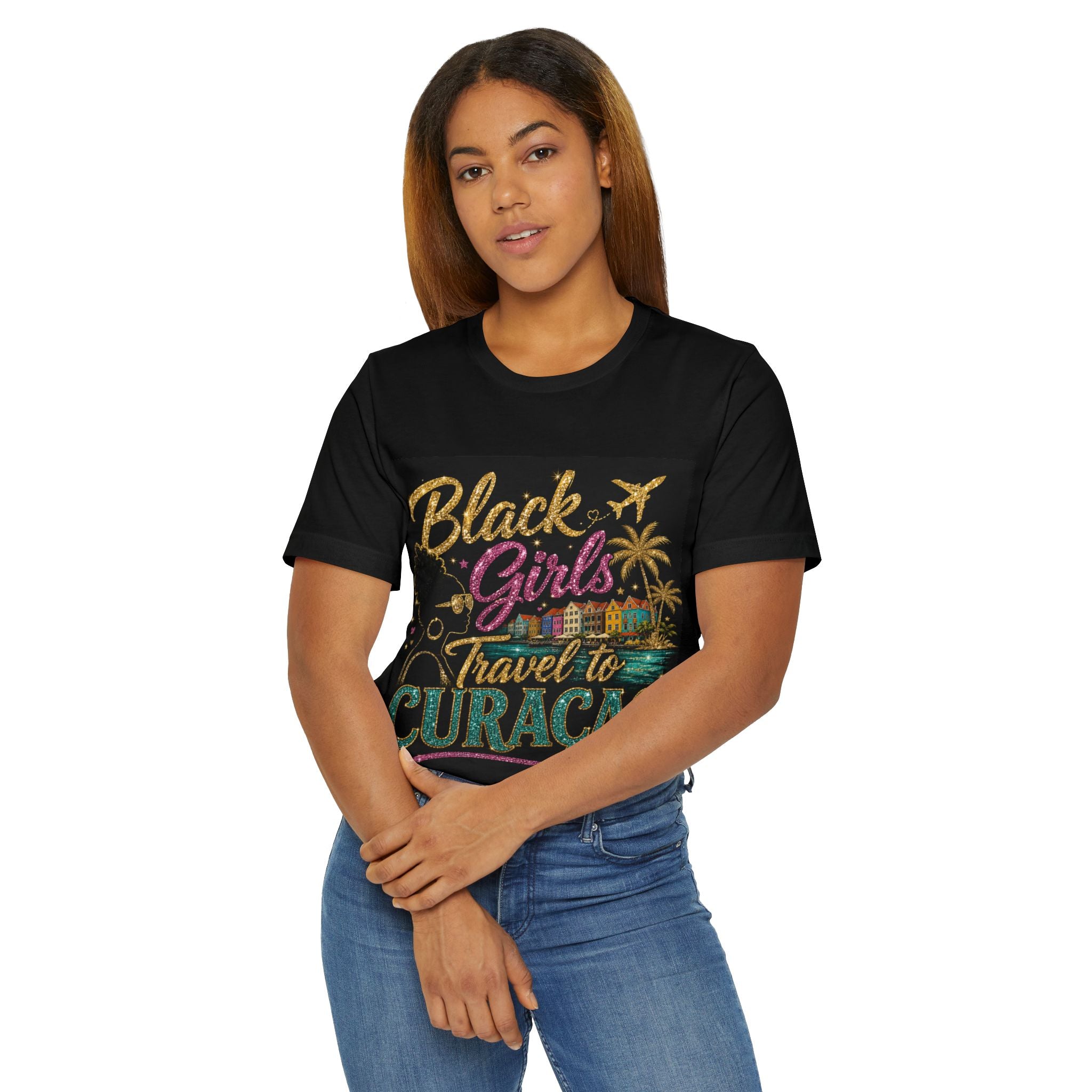 Black Girls Travel to Curaçao Tee