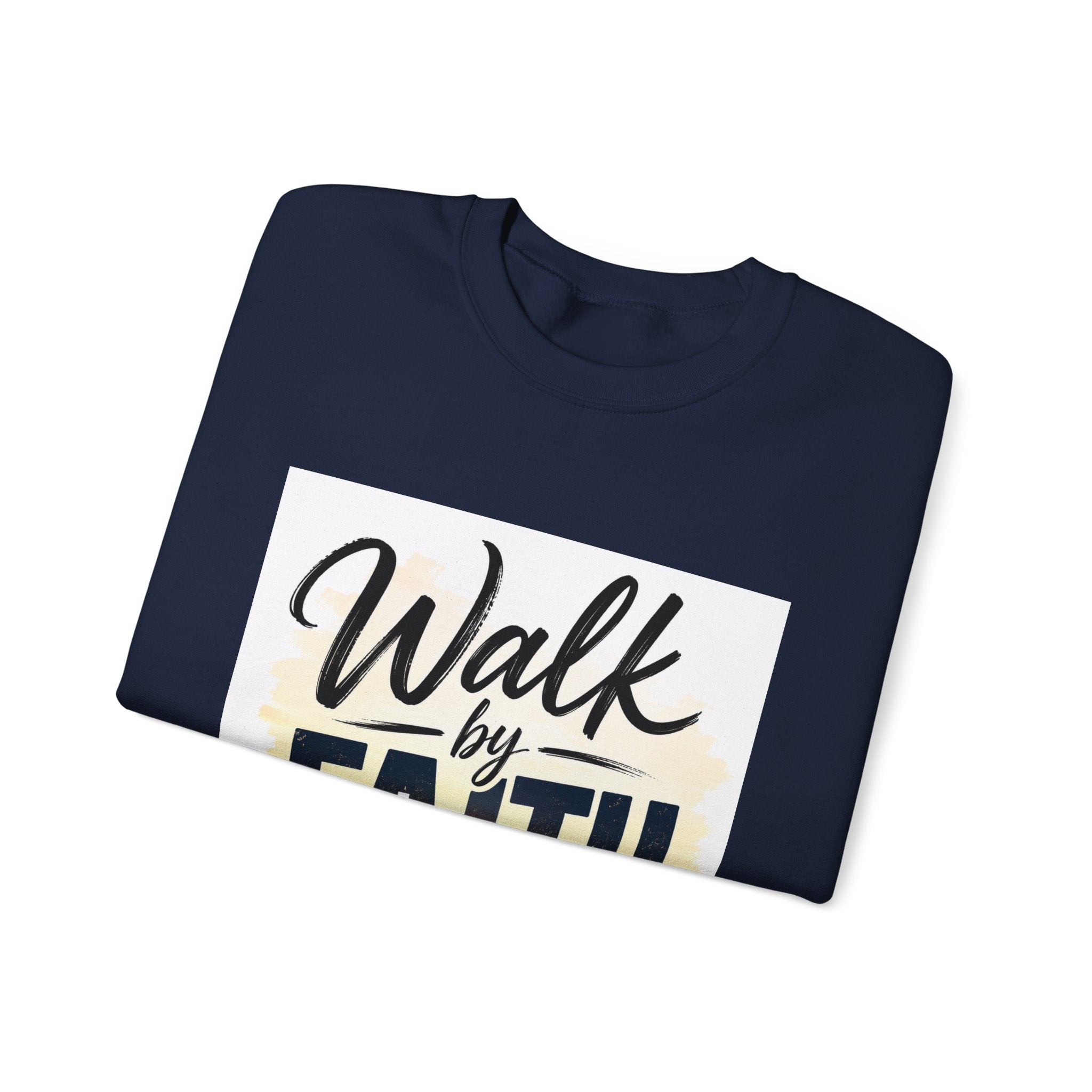 Walk by Faith Sweatshirt — Christian Inspirational Crewneck