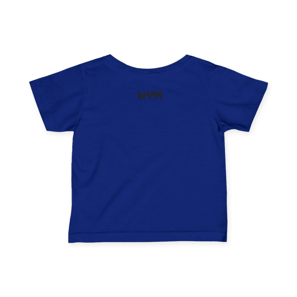 Infant Tee "Built Different" – Baby Graphic Shirt with Crown Design