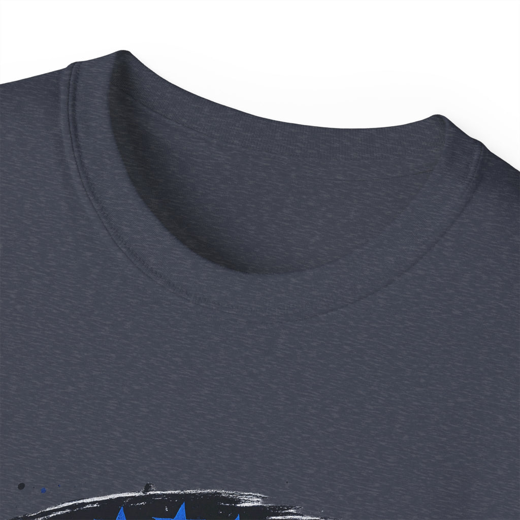 Blue Midterms Tee — Flag Brushstroke Graphic