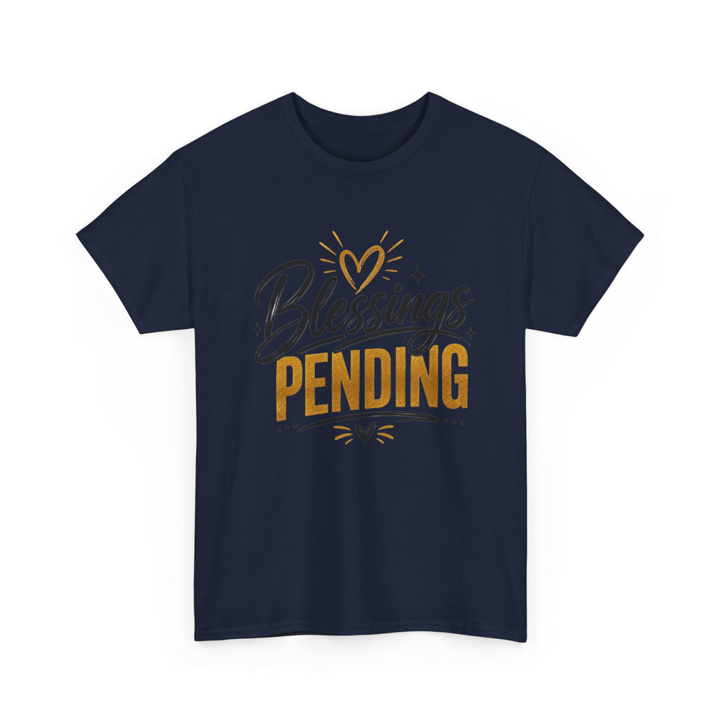 Blessings Pending Tee — Pregnancy Announcement Graphic, Soft Cotton, Unisex