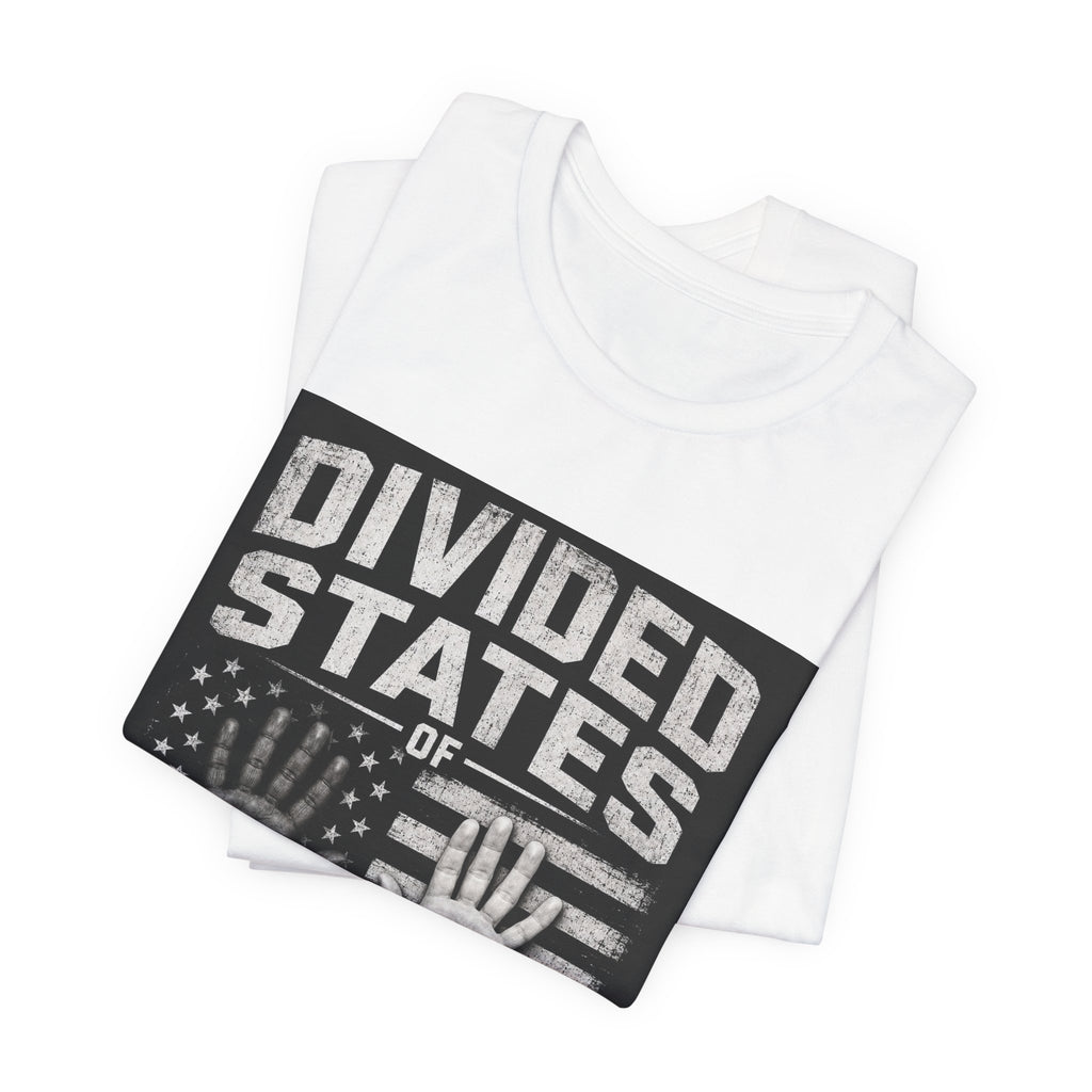 T-Shirt — "Divided States of America" Graphic Tee (Patriotic Social Commentary)