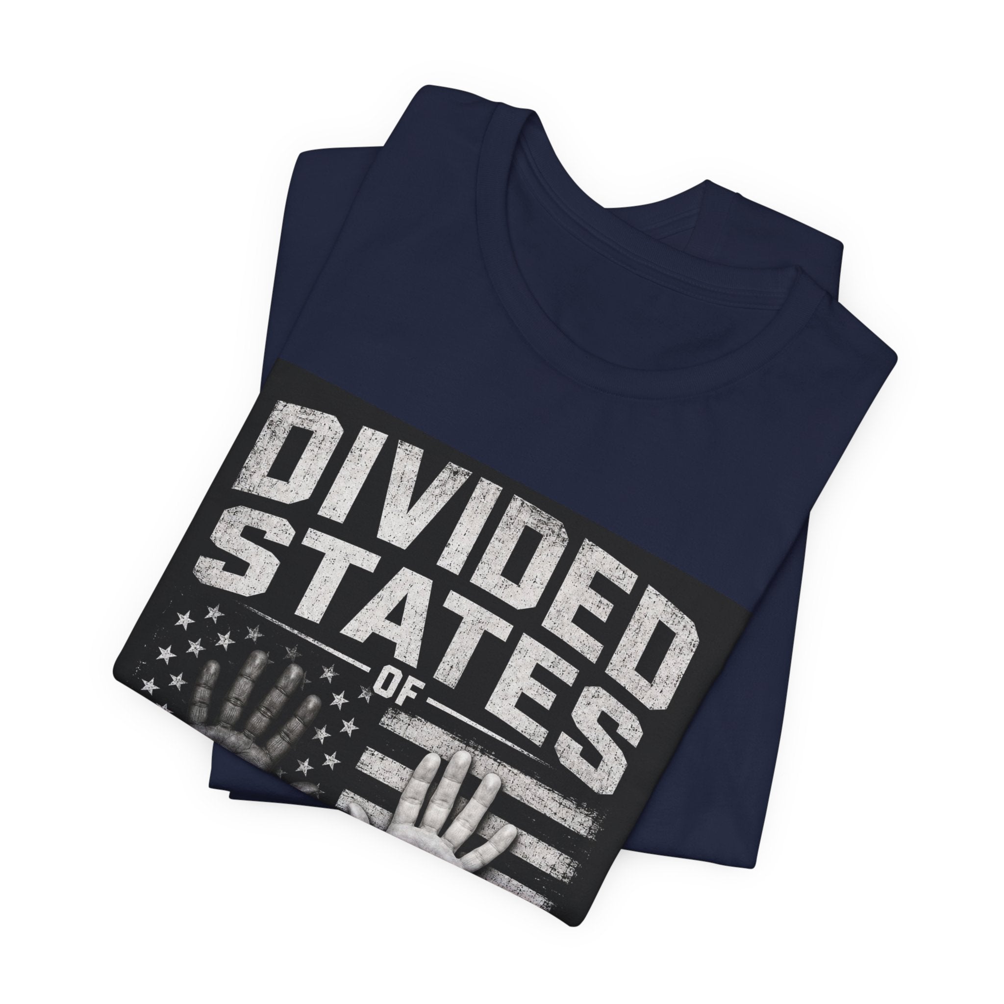 T-Shirt — "Divided States of America" Graphic Tee (Patriotic Social Commentary)