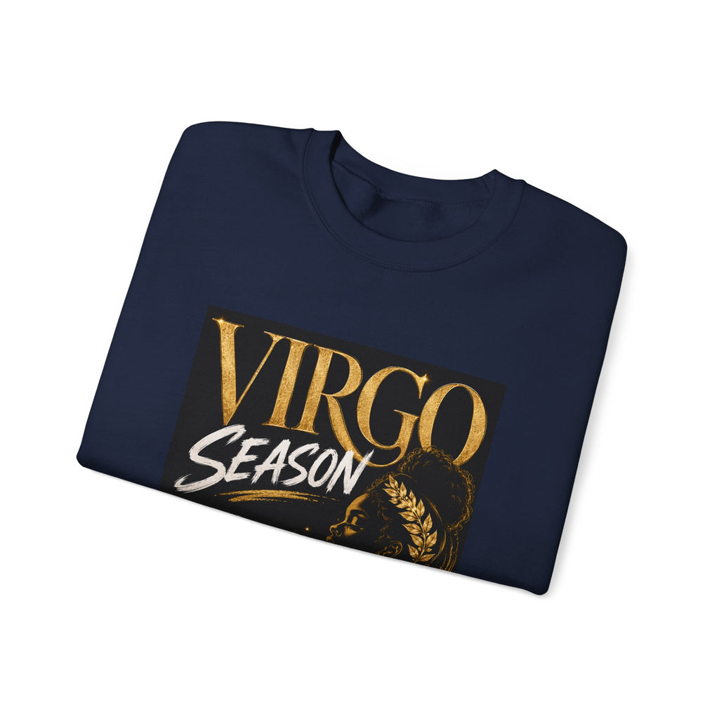 Virgo Season Crewneck Sweatshirt — Zodiac Virgo Graphic Pullover
